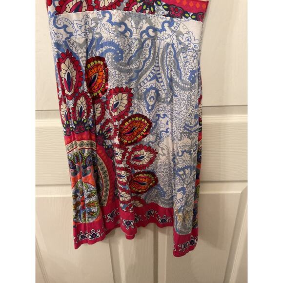 Desigual Boho A-Line Sequin Colorful Eyelet Detail Tank Dress,M - Picture 3 of 7